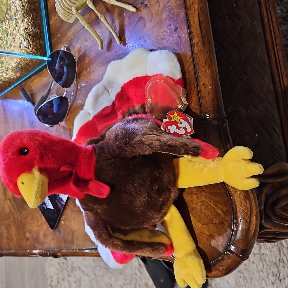 GOBBLES THE TURKEY TY BEANIE BUDDIES 1996 RARE MINT CONDITION TAG ATTACHED